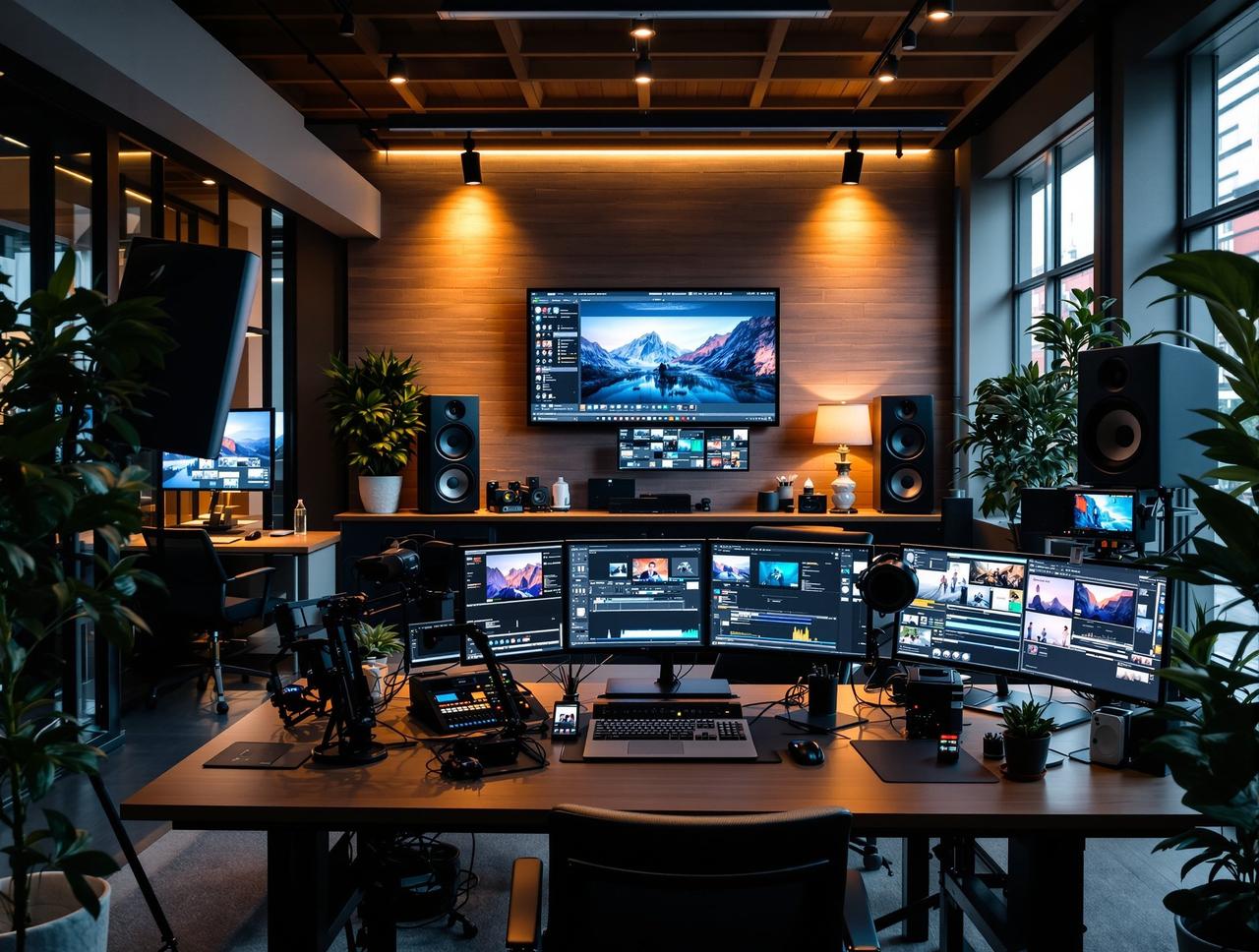 汤姆影院在线传媒北京工作室办公环境全景